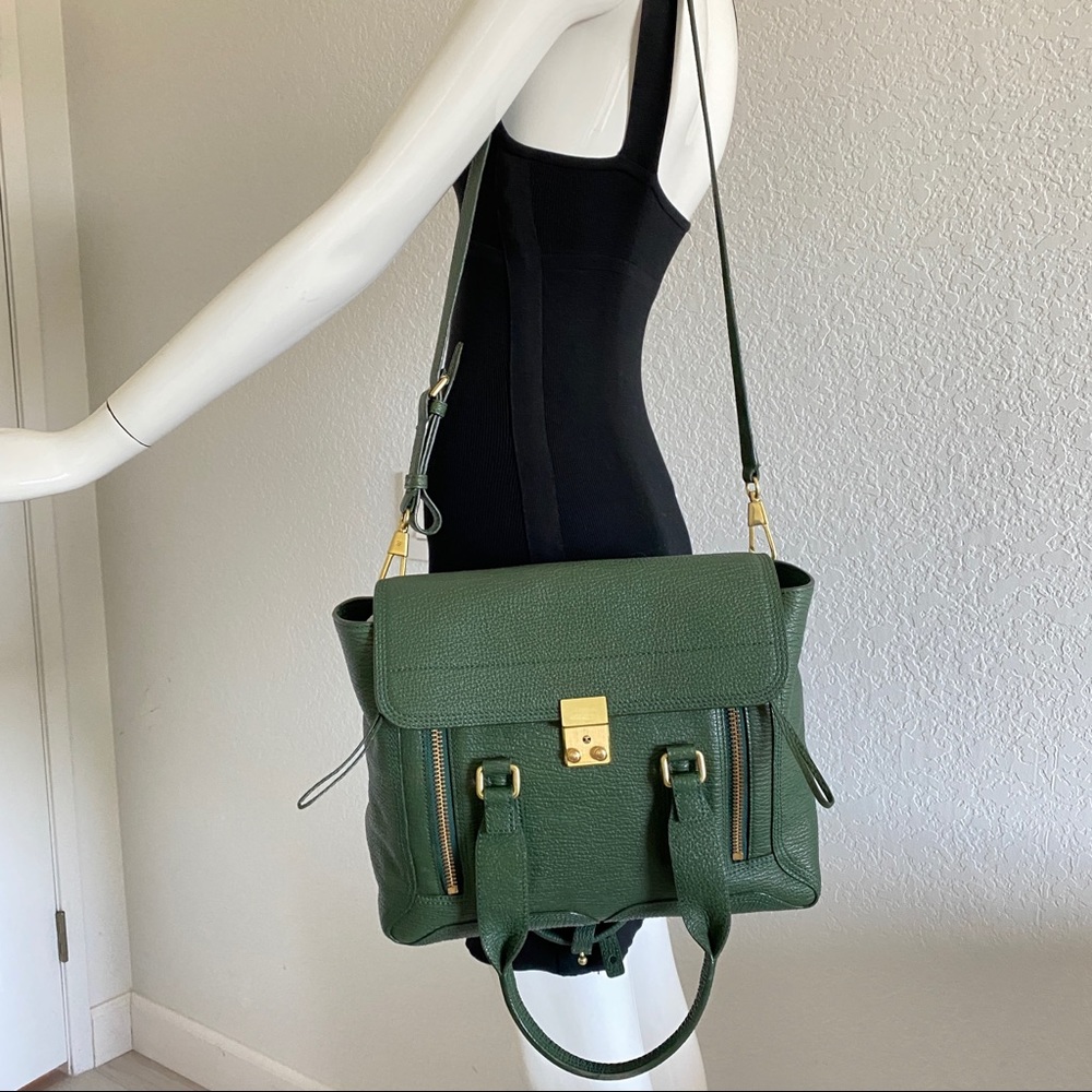 3.1 PHILLIP LIM Mediums Pashli leather tote dark green - Picture 8 of 11